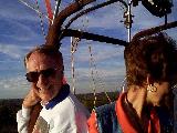 Mom and Dad during flight